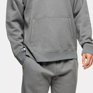 Chándal para Hombre con Diseño de Cintura Elástica, Precio de Fábrica, con Capucha y Bolsillos Tipo Canguro, Diseño Sólido, Mangas Completas, Material Cómodo - Product Image 4