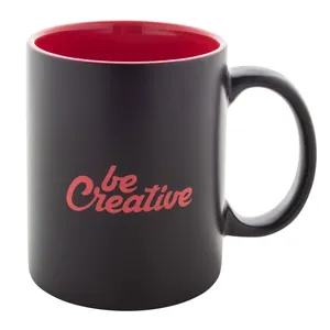 Mug en céramique noir personnalisé Bavary, articles promotionnels avec merchandising sur mesure - Product Image 6