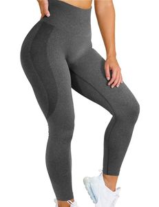 OEM personalizado cintura elástica gimnasio mallas compresión pantalones de yoga para las señoras entrenamiento físico - Product Image 3