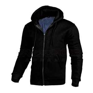 Sweat à capuche de sport coupe-vent en coton % fabriqué sur mesure pour moto avec poches kangourou unisexe, homologation CE, protection - Product Image 3