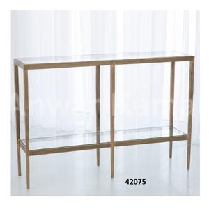 ไม้มะม่วงสีน้ำตาลและโต๊ะโลหะทรงกลมสำหรับบ้านและสำนักงาน - Product Image 6