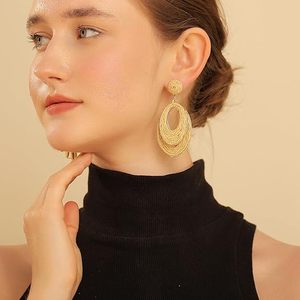 ต่างหูห่วงปาล์มทำด้วยมือสำหรับผู้หญิงเครื่องประดับแบบห้อยสไตล์โบฮีเมียนน้ำหนักเบาวันหยุดพักผ่อนชายหาดในฤดูร้อนดีไซน์แบบฟางทรงรีทรงกลม - Product Image 3