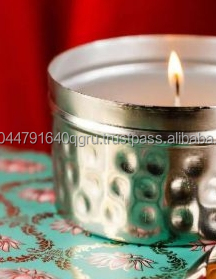 Hot Selling Silver Hammered Soy Wax <b>Candle</b> Jar for Home Decoration for Christmas New Year and Ramadan Available in <b>Bulk</b> - Product Image 5