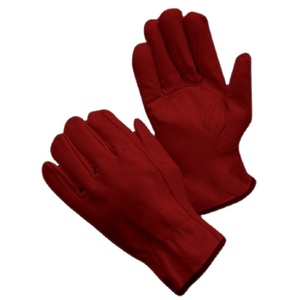 Customizable Logo Sheep Grain Leather Heavy-Duty Breathable Adjustable Wristlet Anti-Slip Abrasion-Resistant Safety <b>Gloves</b> - Product Image 2