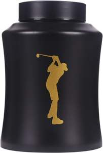 Up to 160 lbs <b>Urns</b> for Ashes Adult Male - Black Golf Decorative <b>Urns</b> Adult for Funeral - <b>Large</b> (Black Golf 160 Cubic inches) - Product Image 2