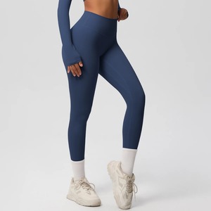 Top Notch High Quality Women's Slim Fit Yoga <b>Leggings</b> New Arrival with Solid Pattern Pakistan Made - Product Image 3