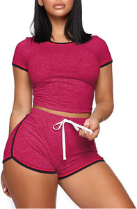 2025 conjuntos cortos informales de lana sólida para mujer con logotipo personalizado hechos en fábrica al por mayor para la temporada de invierno - Product Image 6