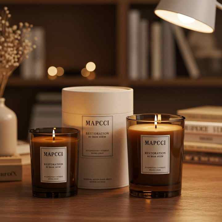 Bulk Wholesale Transparent Clear Glass Jar Soy Wax Luxury Scented Candles Round Cylinder Private Label Popular Colorful