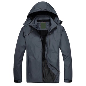 Wholesale Quick Dry <b>Men's</b> Softshell Nylon <b>Jackets</b> with Custom Logo <b>Thin</b> Winter Windbreaker <b>Jacket</b> Waterproof Woven Polyester - Product Image 4