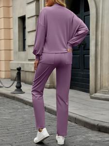 Conjunto Deportivo Corto de Invierno para Gimnasio, para Hombre y Mujer, Corte Regular, Sudadera con Capucha y Pantalones Deportivos, Logotipo Personalizado de Fábrica - Product Image 2