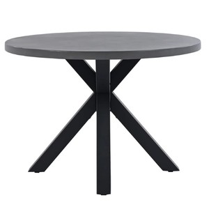 Mesa de comedor de hormigón para exteriores, muebles de Patio modernos para jardín trasero o cubierta, estilo contemporáneo gris duradero - Product Image 4