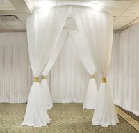Kit de support de toile et de drapé pour chapiteau de 10x10 pieds, résistant, pour fond de scène, tente de fête ronde, décoration de mariage, disponible en stock