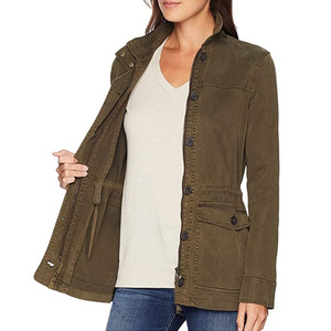 Chaqueta Bomber de Trabajo para Mujer, Primavera, con Solapa, Cierre Frontal con Cremallera, Transpirable, de Secado Rápido, Ecológica, con Puños con Botones - Product Image 6
