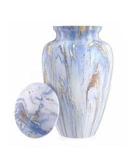 Precio al por mayor Urnas de cremación de metal decorativas Decoración funeraria Urnas de cremación únicas personalizables a precio comercial - Product Image 2