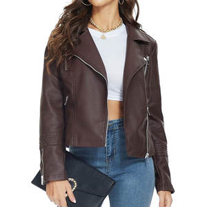Chaqueta de Cuero de Alta Calidad para Mujer, Logotipo Personalizado, Chaqueta de Cuero para Mujer Más Vendida para Exteriores, Chaquetas de Cuero para Adultos - Product Image 2