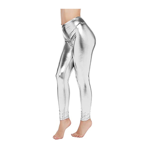 Pantalon de survêtement en cuir de vachette Original pour femmes Top-Quty Sexy Bla Street Style hiver pantalon en cuir de vachette avant approvisionnement ODM - Product Image 3