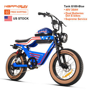 Happyrun G100 Fastest Electric <strong>Bike</strong> 2000W Dual Batteries Long Range Motorcycle Battery 48V 38Ah US Stock - Product Image 2