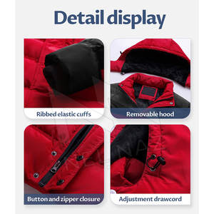 Veste matelassée de dernière qualité pour hommes veste matelassée résistante à l'eau veste d'hiver chaude en duvet gonflée - Product Image 5
