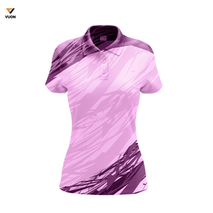 Polo personnalisé de haute qualité en coton pour femmes golf t-shirts polo pour femmes logo personnalisé femmes coupe ajustée vierge sport polo uniforme - Product Image 3