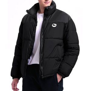 Veste à bulles de haute qualité pour hommes, col montant, imperméable, respirante, hiver, en polyester, dernier design - Product Image 1
