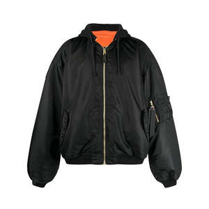Blouson Bomber en Satin Personnalisé pour Homme – Hiver, Vente en Gros, Teint Uni, Écologique, Coupe-Vent, Réversible, Respirant, à Capuche - Product Image 3
