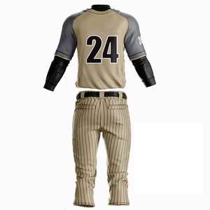 Uniforme de Béisbol de Poliéster Transpirable y Suave al Tacto, Talla Grande, para Torneos, Conjunto de Camiseta y Pantalones de Béisbol, Colores Personalizados para Equipos - Product Image 2