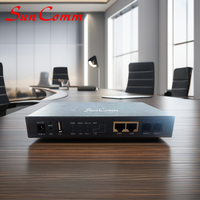 SunComm SC-211-WA4G 4G LTE FXO FXS VoIP Gateway GSM SIM SIP 2 Puertos Analógicos para PBX Teléfono IP LAN Cableado