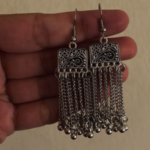 2024 nouveaux modèles bas quantité minimale de commande indien traditionnel Antique Style afghan oxydé Jhumka Bali boucles d'oreilles bijoux personnalisés pour les femmes - Product Image 2