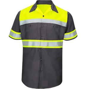 Camiseta Polo de Alta Visibilidad Fluorescente Personalizada, Ropa de Trabajo de Seguridad de Poliéster de Secado Rápido - Product Image 3