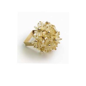 Or poli feuille boucles coupe conception décoration de table vaisselle de luxe haute qualité mariage en vrac rond de serviette - Product Image 6