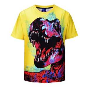 เสื้อยืดฮิปฮอปสำหรับผู้ชายเสื้อยืดพิมพ์ลายดิจิทัลพิมพ์ลายอนิเมะ3D ซิมป์สัน - Product Image 1