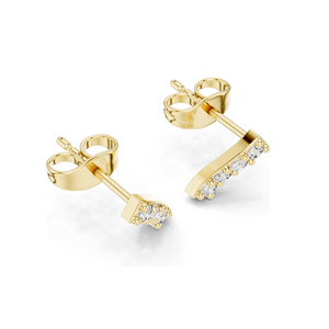 Pendientes Minimalistas de Diamante de Laboratorio de 0.2 CT para Mujer, Claridad VVS-VS EF, Diamantes CVD, Oro de 18KT, 14KT, 10KT y Plata 925 - Product Image 5