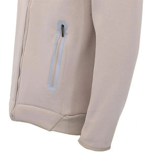 Sweats à capuche surdimensionnés personnalisés à fermeture éclair intégrale, couleur unie, poids lourd, poches, fermeture éclair réfléchissante, sweats à capuche de haute qualité pour hommes - Product Image 3