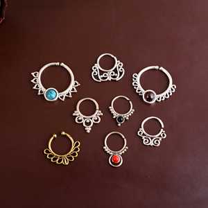 Venta caliente de moda en forma de U medio anillo chapado en oro pendientes sin perforación joyería de boda - Product Image 1
