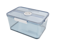 Boîte de rangement hermétique en plastique pour réfrigérateur avec plateau de drainage, sans BPA, pour la conservation des aliments, fabriquée en Chine