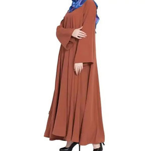 Vêtements islamiques confortables de couleur unie pour femmes musulmanes, robe personnalisée de haute qualité, abaya pour femmes à vendre - Product Image 5