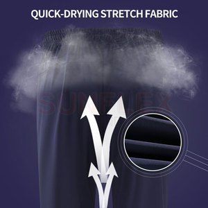 Ropa de práctica de alta calidad, pantalones de entrenamiento para hombres, pantalones de entrenamiento rectos de Color sólido a la venta - Product Image 4
