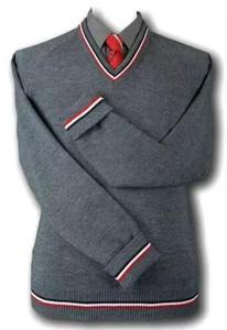 Pulls en tricot pour enfants OEM, vente en gros, logo personnalisé, uniforme, manches papillon, bouton, fabricant direct d'usine, chaud pour l'hiver - Product Image 2