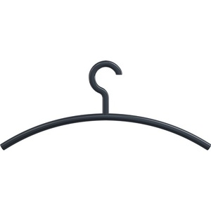 HEWI 570.1 90 <b>Plastic</b> Hanger Jet Black with 450mm Width and 190mm Height - Product Image 1