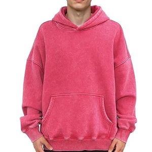 El producto más nuevo, sudaderas con capucha lavadas con ácido para hombres, ligeras, lavadas, Vintage, de gran calidad, hechas a medida, informales, para invierno, para exteriores, con capucha - Product Image 1