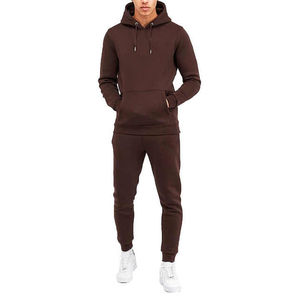 Premium Heavyweight Coton Polaire 2 pièces À Capuche Pull Jogger Survêtement Survêtement Ensemble Respirant Hiver Survêtement Pour Hommes - Product Image 1