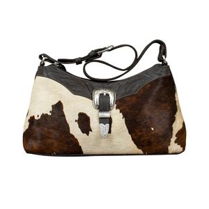 Sacs à main de luxe pour femmes, fabriqués à la main en cuir de vache naturel avec poils, style tote - Product Image 2
