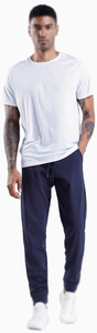 OEM Services Manufacturer Casual Canvas Elastic Waist <b>Stacked</b> <b>Joggers</b> Custom Logo 100% Cotton Breathable Lightweight Men - Product Image 4