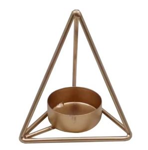 Porte-bougie moderne en fer plaqué bronze, très vendu, pour la décoration de la maison, Noël, salon - Product Image 1