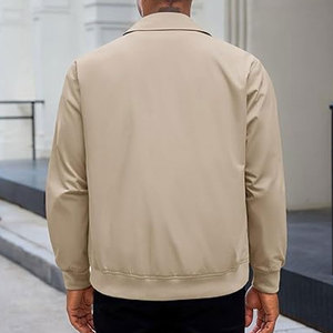 2025 veste en cuir zippée de haute qualité pour hommes imperméable Streetwear Bomber Style Vintage Denim tissu fermeture éclair lavé pour l'hiver - Product Image 3