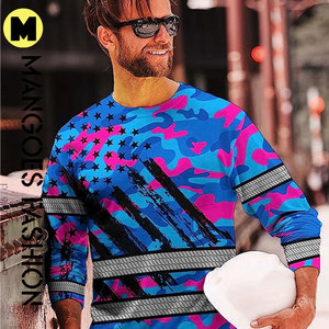 Quick Dry Fit Men's Long Sleeve <b>Hi</b> <b>Vis</b> Waterproof Workwear <b>T</b>-<b>Shirt</b> Customized Color Sublimation Printing Custom Logo Reflective - Product Image 6