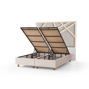 Athome Lotto Modern Soft <b>Bed</b> <b>with</b> Comfortable <b>Queen</b> and King <b>Size</b> Up-Holstered <b>Storage</b> Base Bedroom Furniture From Turkey - Product Image 2