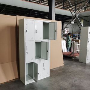 <span class=keywords><strong>Armario</strong></span> Metálico Personalizado de 9 Puertas <span class=keywords><strong>para</strong></span> Ropa, Almacenamiento, Guardarropa de Hierro, <span class=keywords><strong>Armario</strong></span> <span class=keywords><strong>para</strong></span> Gimnasio/Escuela/Personal - Product Image 3