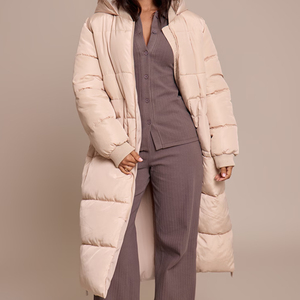 Chaqueta Larga Acolchada de Invierno para Mujer, Talla Grande, al por Mayor, OEM 2026 / Abrigos de Plumón Personalizados para Mujer, Chaqueta Acolchada - Product Image 3