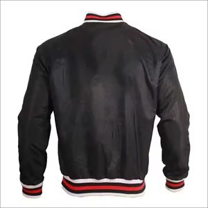 High quality letterman custom made embroidery vintage baseball <b>patchwork</b> mid weight wholesale stylish fashion breathable <b>jacket</b> - Product Image 4